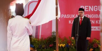 Mas Dhito Doakan Paskibraka Kabupaten Kediri Sukses Kibarkan Merah Putih