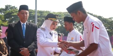 Diserahkan Mbak Wali, 599 WBP Lapas Kediri Dapat Remisi  – 19 Langsung Bebas