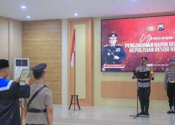 Kukuhkan Kapolsek Kras, Kapolres Kediri Titipkan Pesan Ini
