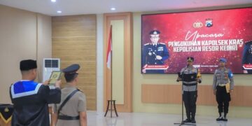 Kukuhkan Kapolsek Kras, Kapolres Kediri Titipkan Pesan Ini
