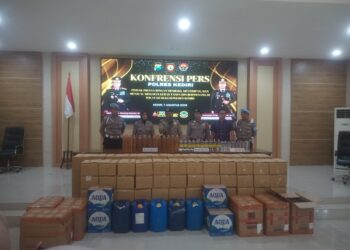 Gudang Miras Wates Digerebek, Pemilik dan Ribuan Boto Miras Diamankan