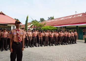 Bentuk Siswa Menjadi Generasi Berencana, Pemkot Kediri Gelar Apel Sekolah Siaga Kependudukan