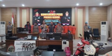 Polres Kediri Tetapkan 28 Tersangka Kerusuhan di Komplek Pemkab Kediri