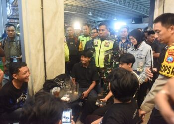 Mbak Wali Patroli Bersama TNI-Polri, Tegaskan Komitmen Jaga Kondusivitas Kota Kediri