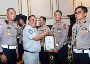 Satlantas Polres Kediri Kota Raih Penghargaan atas Penurunan Angka Kecelakaan 37,63%