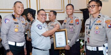 Satlantas Polres Kediri Kota Raih Penghargaan atas Penurunan Angka Kecelakaan 37,63%