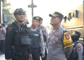 Polres Kediri Gelar Patroli Skala Besar Usai Kerusuhan di Komplek Pemkab Kediri
