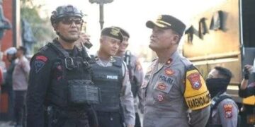 Polres Kediri Gelar Patroli Skala Besar Usai Kerusuhan di Komplek Pemkab Kediri