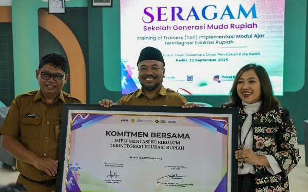 Kolaborasi Dindik dengan KPw BI Kediri Dorong Literasi Rupiah Siswa