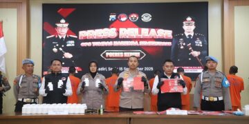 Operasi Tumpas Narkoba, 16 Tersangka Diamankan Polres Kediri