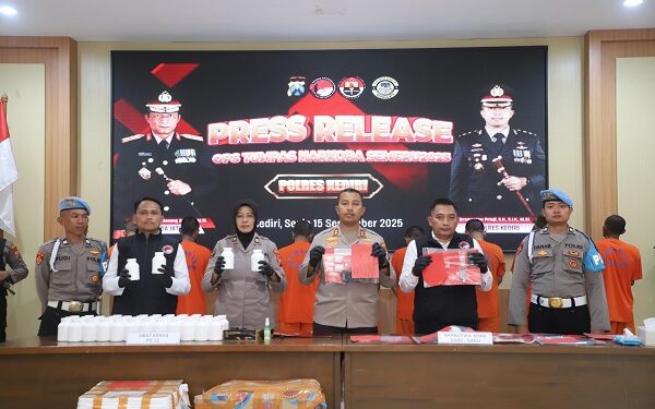 Operasi Tumpas Narkoba, 16 Tersangka Diamankan Polres Kediri