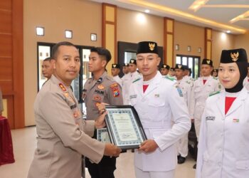 Semangat Paskibraka 2025 Diganjar Apresiasi Polres Kediri