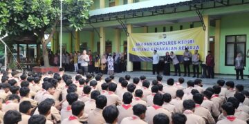 3K dan Kenakalan Remaja Jadi Sorotan, Kapolres Kediri Ajak Pelajar Bijak Bergaul