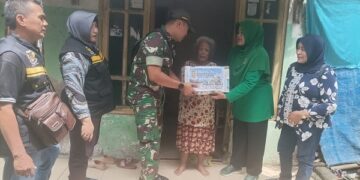 Koramil Pesantren dan Persit KCK Tebar Kepedulian di HUT TNI ke-80