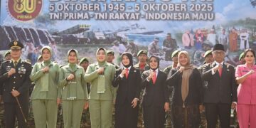 Hadiri Upacara HUT ke-80 TNI, Mbak Wali Apresiasi Sinergi dan Dedikasi TNI untuk Kota Kediri