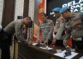 Polres Kediri Kota Laksanakan Pengawasan dan Pengendalian Penggunaan Senjata Api Dinas
