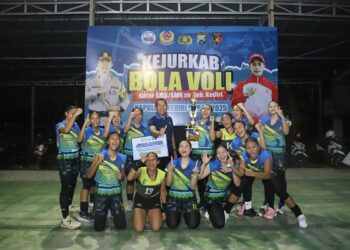 Kapolres Kediri Apresiasi Semangat Atlet Muda di Final Kejurkab Voli U-19