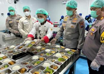 Jaga Kesehatan Penerima MBG , Polres Kediri Terapkan Standar Ketat Dapur SPPG