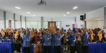 Perkuat Implementasi Pembelajaran Pendidikan, Ratusan Guru PAUD Kota Kediri Ikut Bimtek Dindik Kota Kediri