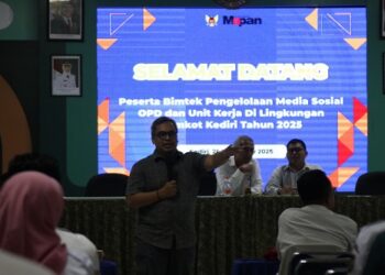 Diskominfo Gandeng Expertise Dukung Peningkatan Skill Pengelola Medsos OPD dan Unit Kerja Pemkot Kediri