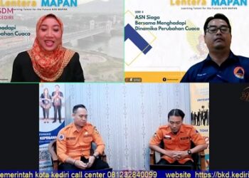 Gelar Webinar Lentera Mapan, Pemkot Kediri Dorong ASN Siaga Bersama Hadapi Dinamika Perubahan Cuaca