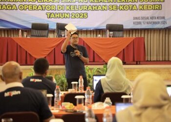 Dinas Sosial Kota Kediri Gelar Bimtek Pengoperasian Aplikasi SIKS–NG Guna Perkuat Akurasi Data Sosial