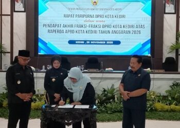 DPRD Kota Kediri Setujui RAPBD 2026, Pemkot Fokus Peningkatan Layanan Dasar