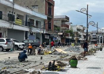 Progres Pedestrian Baru Jalan Stasiun Positif, Kabel Mulai Ditata
