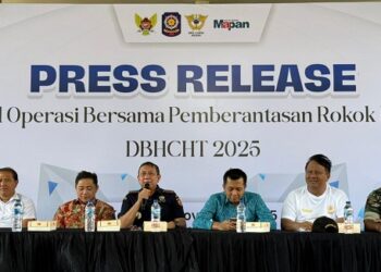 Bersama Satpol PP Kota Kediri, Bea Cukai Amankan 2.111 Batang Rokok Ilegal