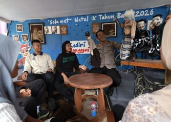 Punya Taman Baca – Wayang Golek, AKP Bowo : Posyan Polsek Kediri Kota Bukan Sekadar Pengamanan