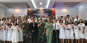 TNI Hadir di Tengah Jemaat, Koramil 02/Pesantren Kediri Pererat Silaturahmi Natal