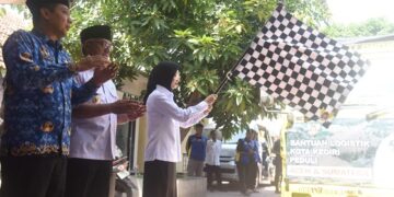Mbak Wali Lepas Tujuh Truk Bantuan Logistik untuk Aceh, Sumatera Utara dan sekitarnya