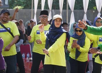 Senam Bersama Warga Setonopande, Gus Qowim: Guyub Rukun Jadi Energi Bangun Kota Kediri MAPAN