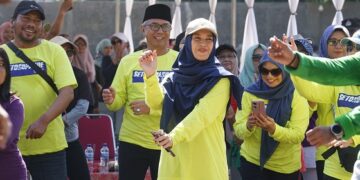 Senam Bersama Warga Setonopande, Gus Qowim: Guyub Rukun Jadi Energi Bangun Kota Kediri MAPAN