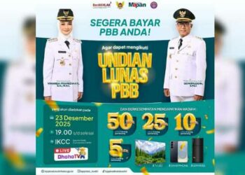 Pemkot Kediri Gelar Undian Lunas PBB 2025, Total Hadiah Capai Puluhan Juta Rupiah