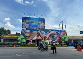 Pos Pelayanan Mengkreng Polres Kediri Tampil Unik Bernuansa Kartun