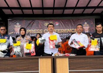 Polres Kediri Kota Ungkap 76 Kasus Narkoba Sepanjang Tahun, 1,2 Kg Sabu – 118 Ribu Pil Koplo Disita