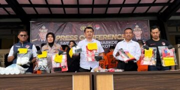Polres Kediri Kota Ungkap 76 Kasus Narkoba Sepanjang Tahun, 1,2 Kg Sabu – 118 Ribu Pil Koplo Disita