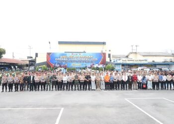 Apel Gelar Pasukan Ops Lilin Semeru 2025, Polres Kediri Perkuat Sinergi Pengamanan Nataru