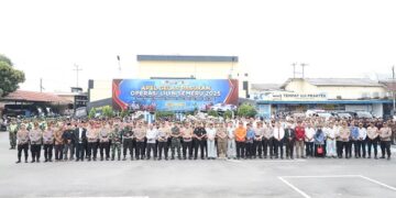 Apel Gelar Pasukan Ops Lilin Semeru 2025, Polres Kediri Perkuat Sinergi Pengamanan Nataru