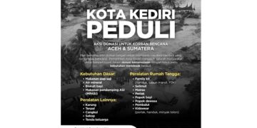 Pemkot Kediri Galang Donasi Bencana Sumatera, Prioritaskan Kebutuhan Dasar Warga Terdampak