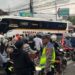 Harapan Jaya Terlibat Laka Beruntun, Tabrak Sepeda Motor Sampai Rumah