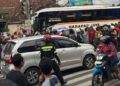 Harapan Jaya Terlibat Laka Beruntun, Tabrak Sepeda Motor Sampai Rumah