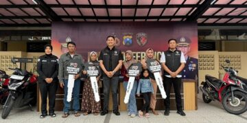Polres Kediri Kota Kembalikan Motor Korban Curanmor