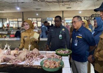 Tinjau Pasar Tradisional Bersama Wali Kota Kediri, Bulog Kediri Pastikan Stok – Harga Bahan Pokok Aman