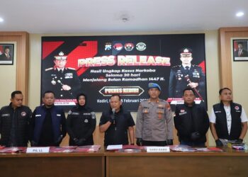 Jelang Ramadan, Polres Kediri Ungkap 22 Kasus Narkoba, Amankan 26 Tersangka – Ribuan BB