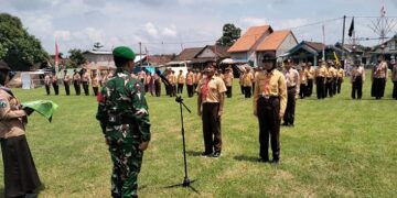 120 Pelajar Ikuti Perkemahan Pramuka TMMD ke-127