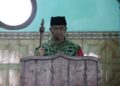 Di Tengah TMMD ke-127, Dansatgas Sampaikan Khutbah Jumat di Desa Gadungan