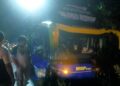 Laka Lantas Libatkan Bus Rombongan Ziarah Wali – Pickup, Kendaraan Rusak Berat