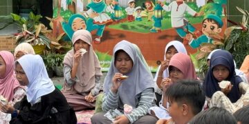 Anak-Anak SDN Mojoroto III Megengan Bersama, Momen Saling Memaafkan Sebelum Ramadan